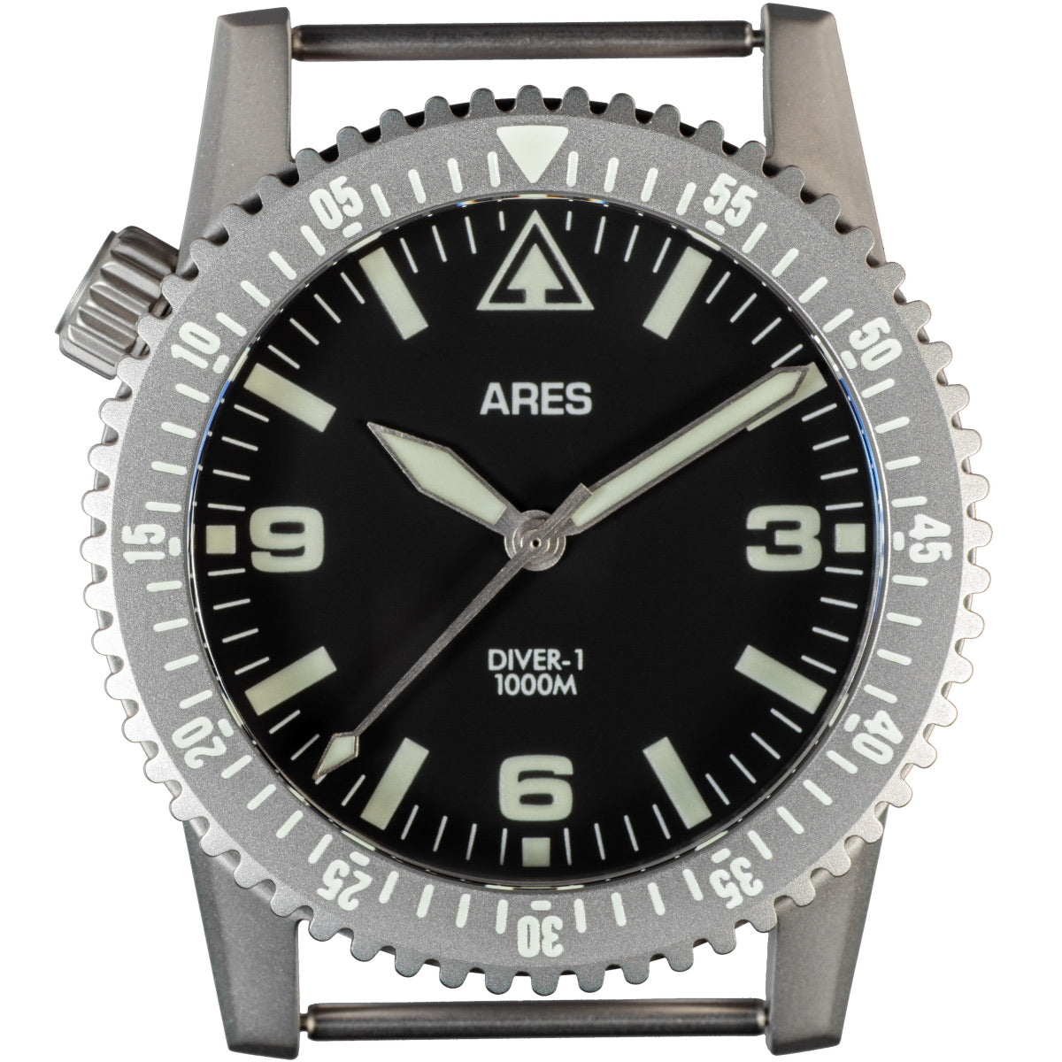 ARES® DIVER-1 Mission Timer® No-Date in Bead Blasted Stainless